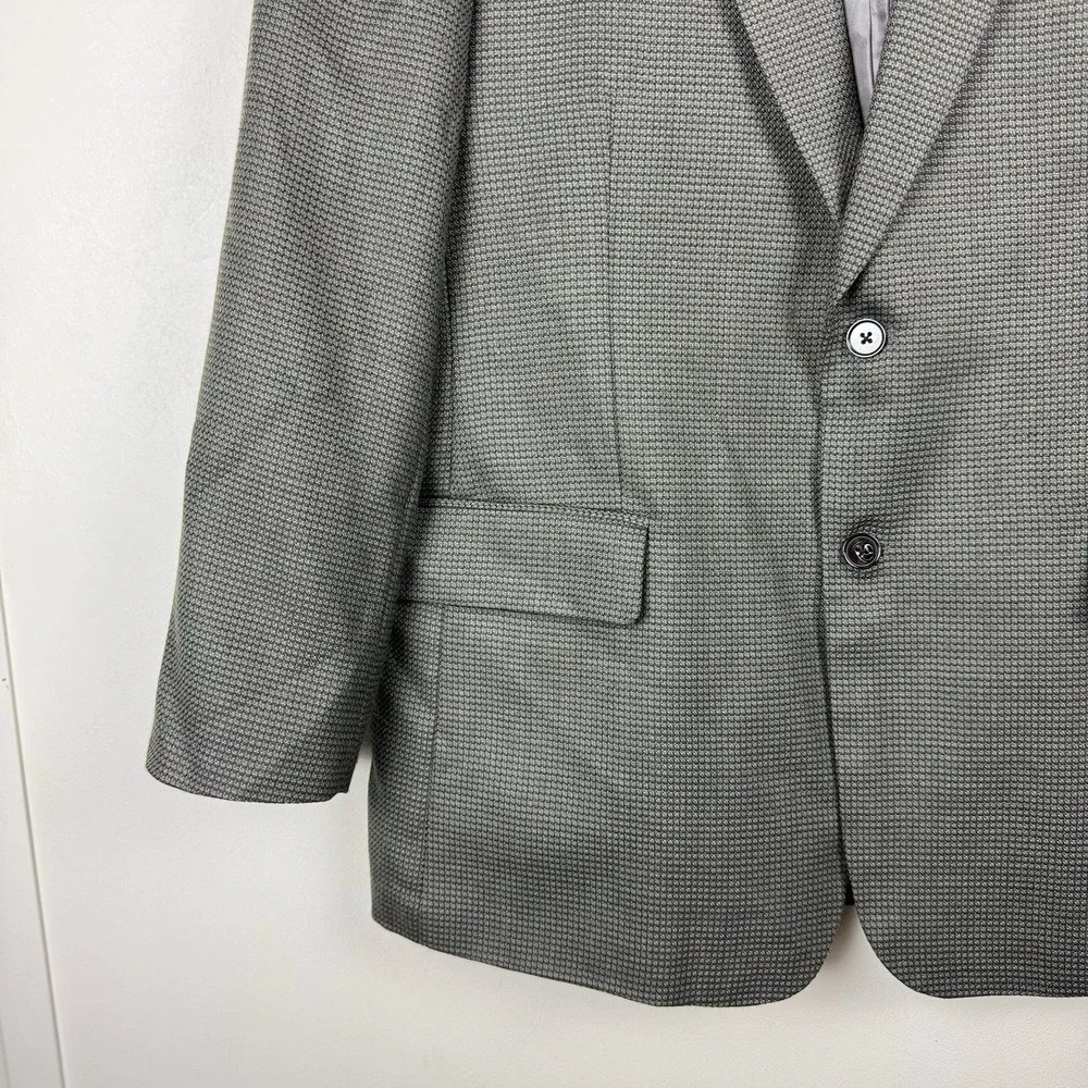 Michael‎ Brian Blazer Men's 42L Gray Sport Coat 2 Button
